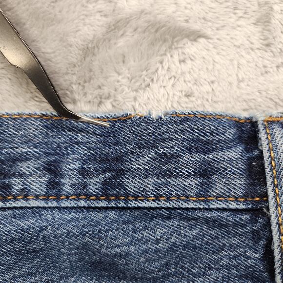 Vintage Levi's 501 Jeans Mens W40 L30.5* Blue Distressed Button Fly Straight Leg - Picture 5 of 14